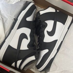 Nike Black and White High-Top Sneakers
